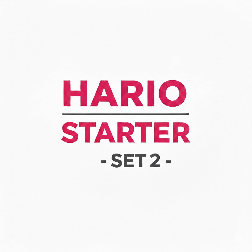 Hario V60 Starter-Set 02: Porzellan-Filterset inkl. Glaskanne & Papier