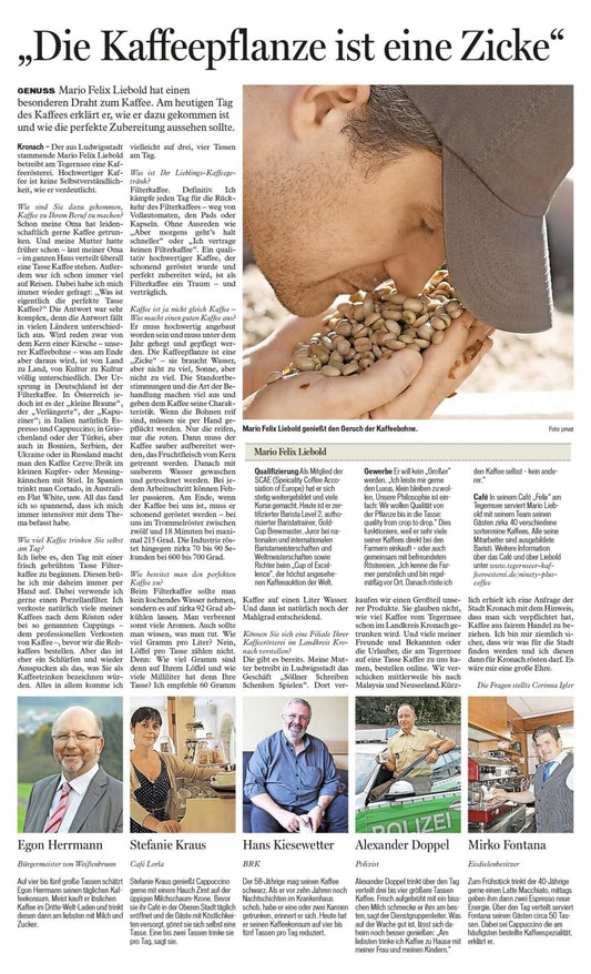 Tag des Kaffees (Oberfränkische Tageszeitung)