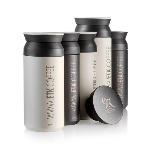 KINTO Travel Tumbler: Design-Thermobecher mit ETK-Branding (350ml / 500ml)