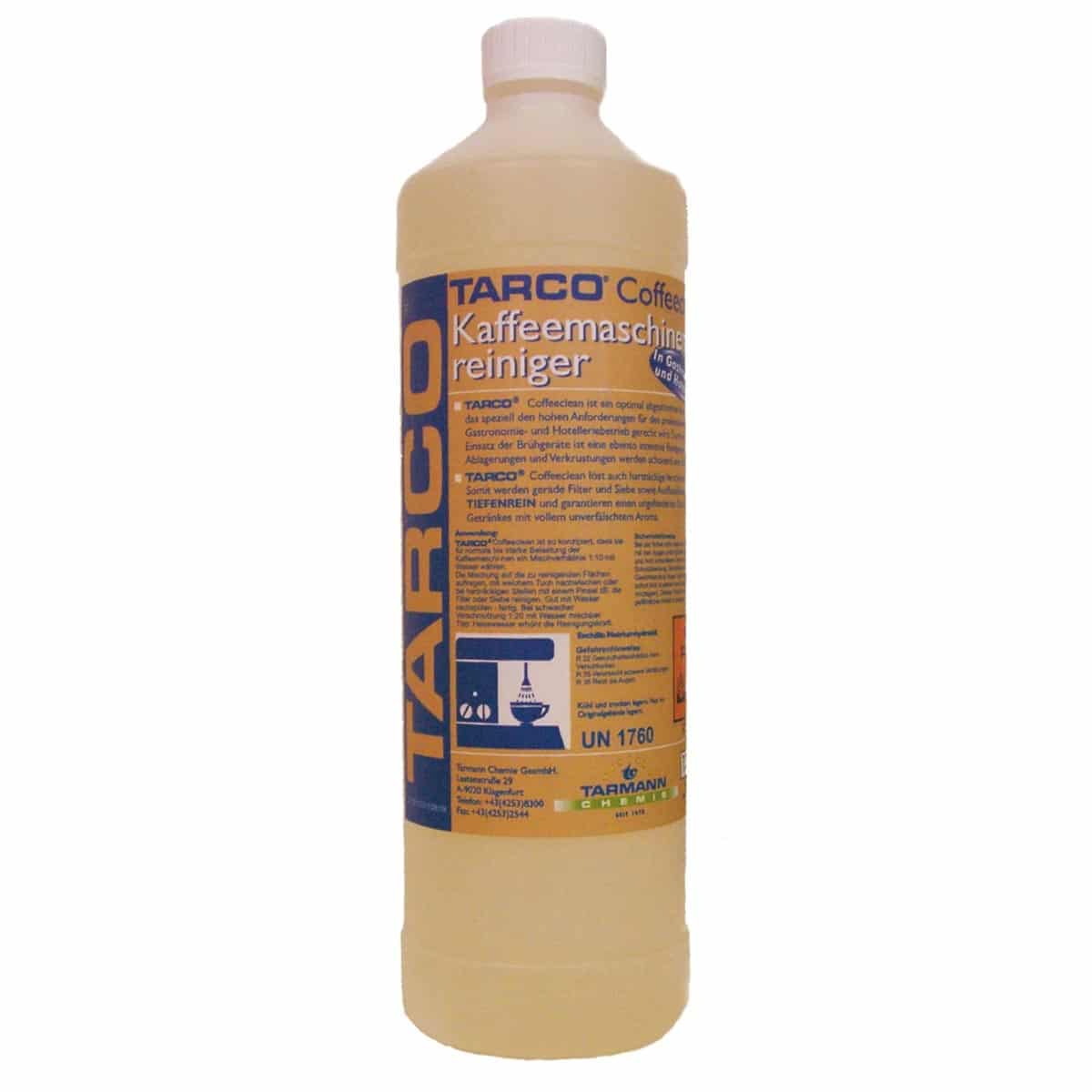 TARCO Coffeeclean flüssiger Kaffeemaschinenreiniger zur Entkalkung und Reinigung