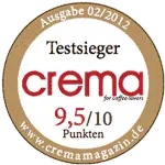crema-testsieger-aufkleber