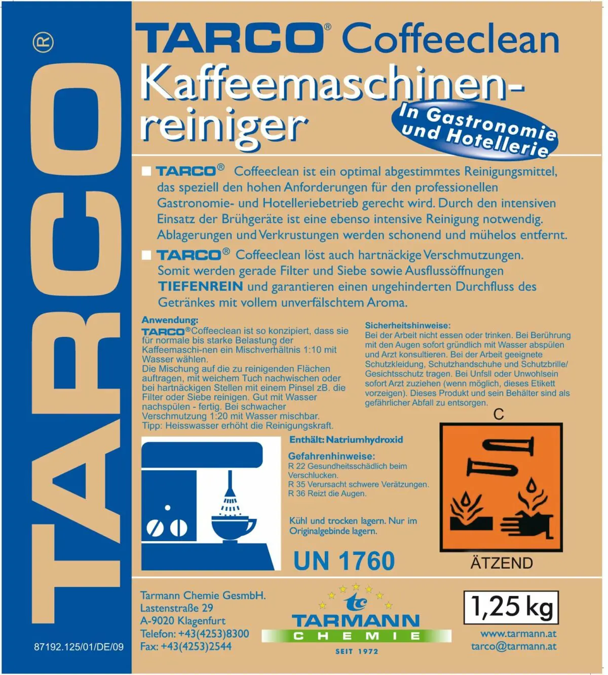 TARCO Kaffeemaschinen Reiniger – Bild 2