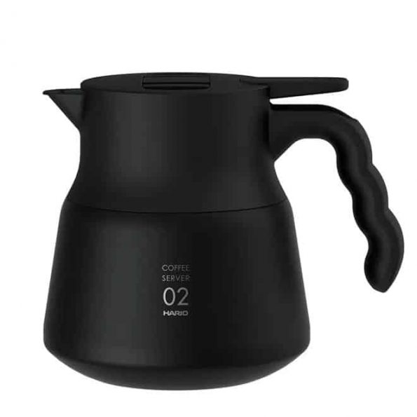 Hario Thermoskanne V60 Insulated Stainless Steel Server PLUS 600 black