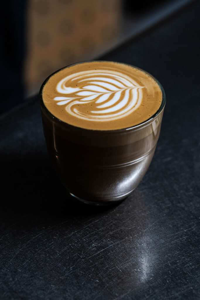 Espresso mit Latte Art